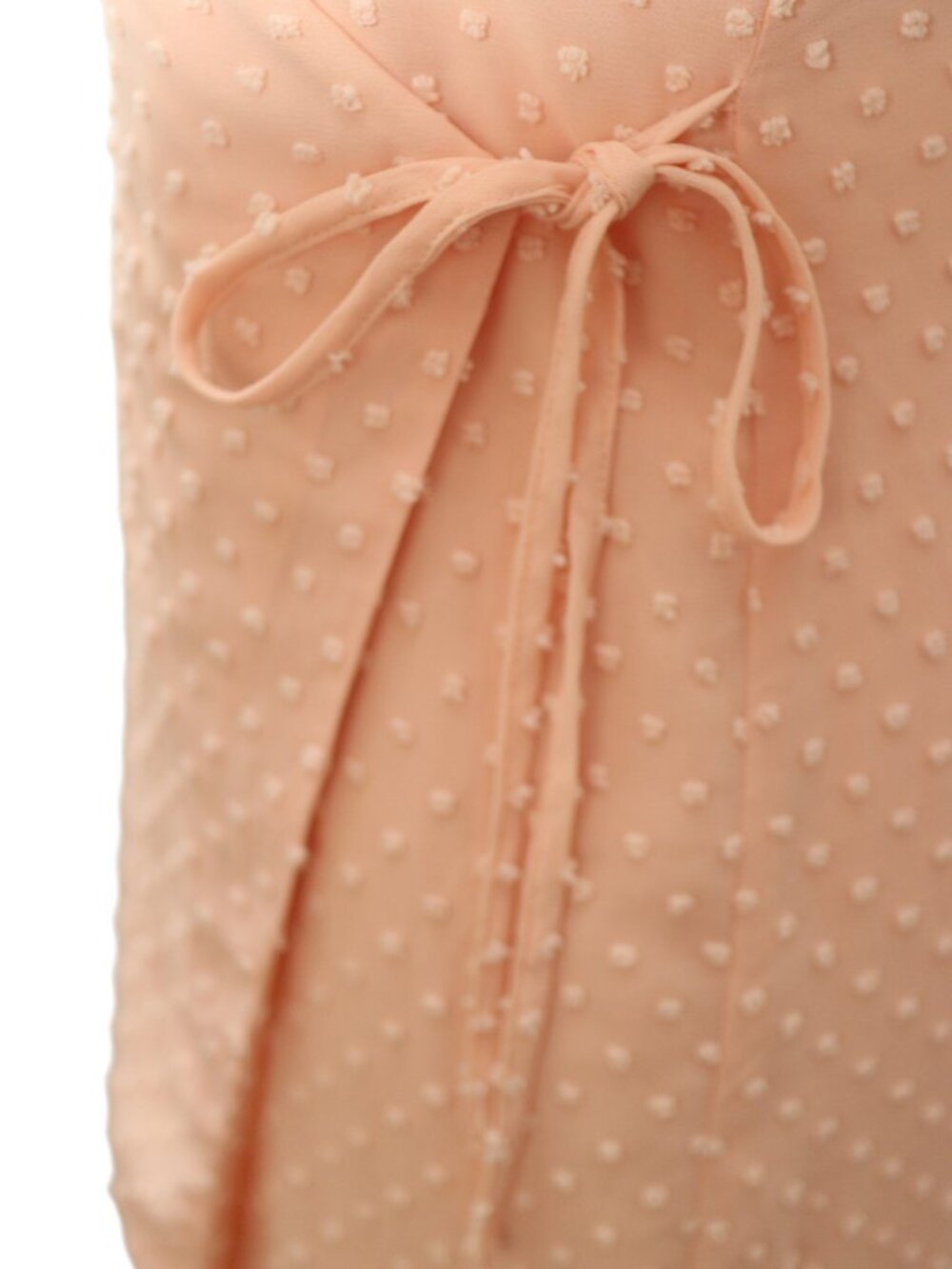 Privacy Please X Revolve Maxi Wrap Dress Peach Pink Sleeveless Size XS - Picture 11 of 15